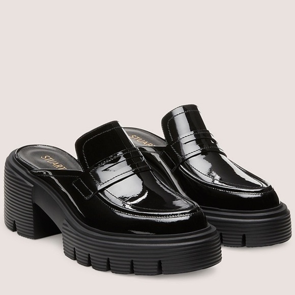 Stuart Weitzman Shoes - Stuart Weitzman SoHo Mule Loafer in Black NEW